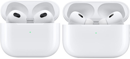 AirPods 及 AirPods Pro，充電盒蓋已揭開