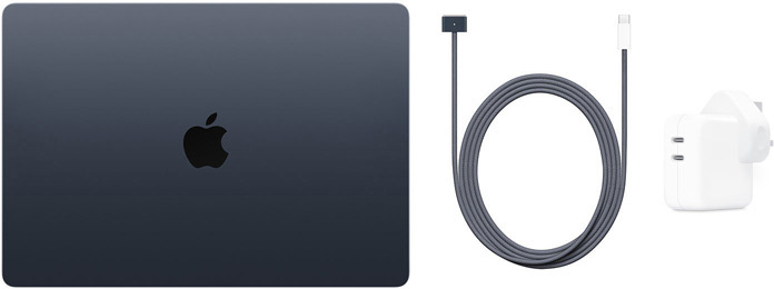 15-inch MacBook Air, USB-C to MagSafe 3 Cable and 35W Dual USB-C Port Power Adapter