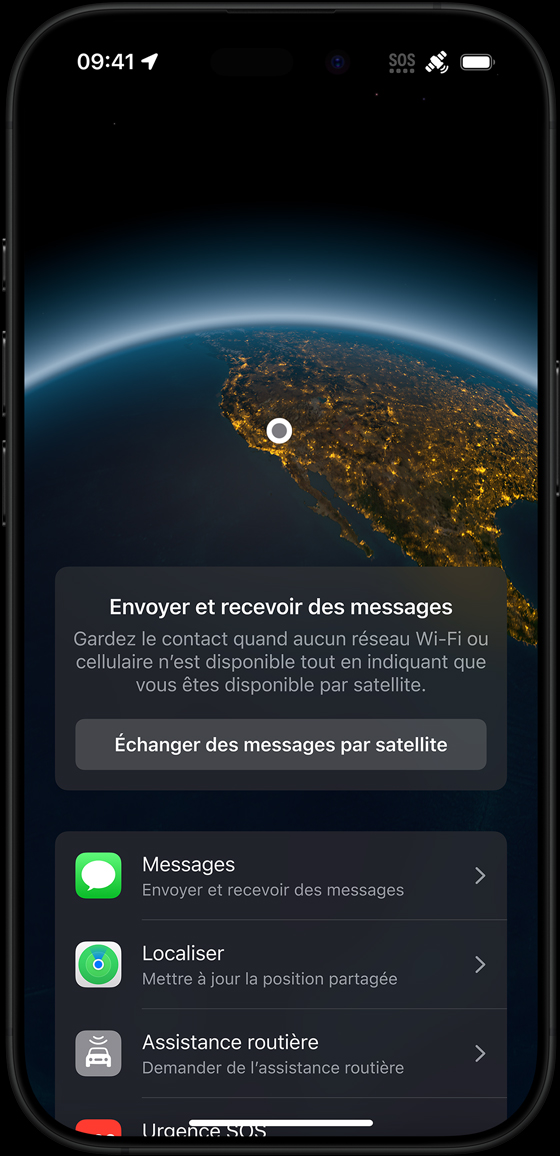 Démonstration d’Urgence SOS par satellite