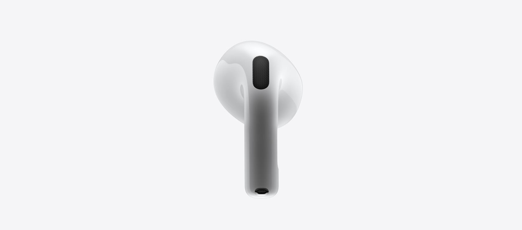 Close-up, front-and-back look at the new AirPods 4.